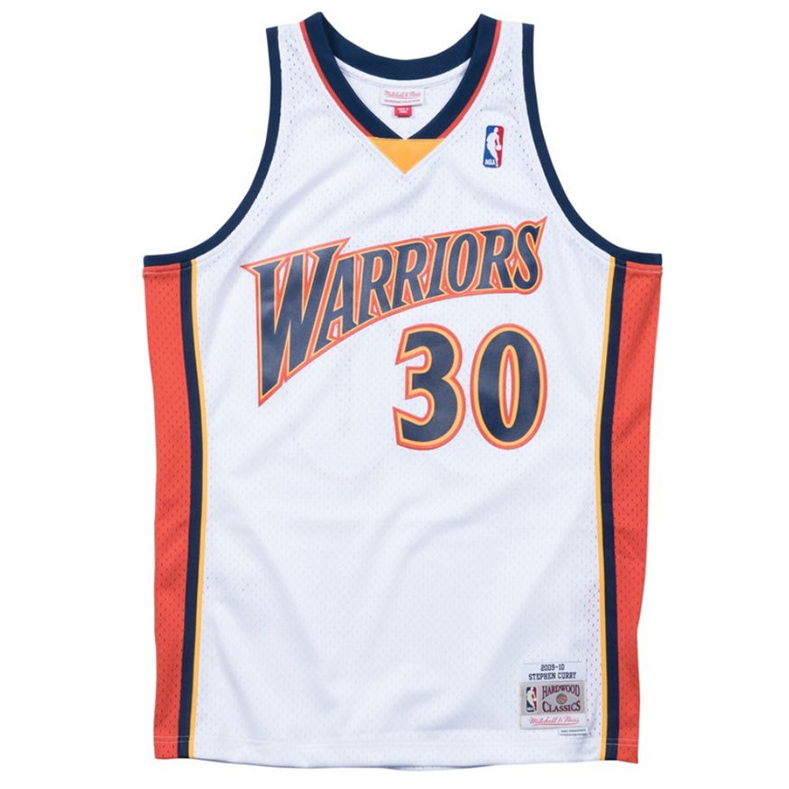 Jersey Mitchell & Ness Golden State Warriors Stephen Curry Swingman Jersey Vit | SMJYGS18169-GSWWHIT09SCU, 0