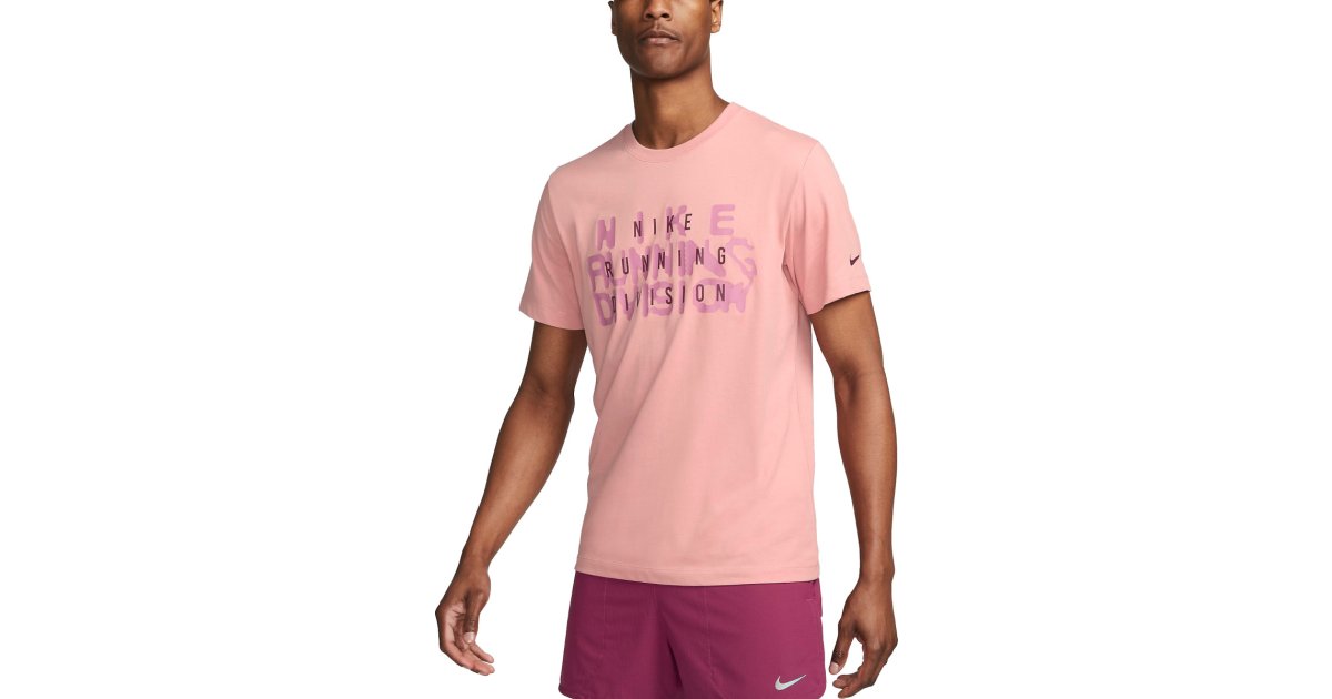 T-shirt Nike Dri-FIT Run Division Rosa | fj2356-618, 1