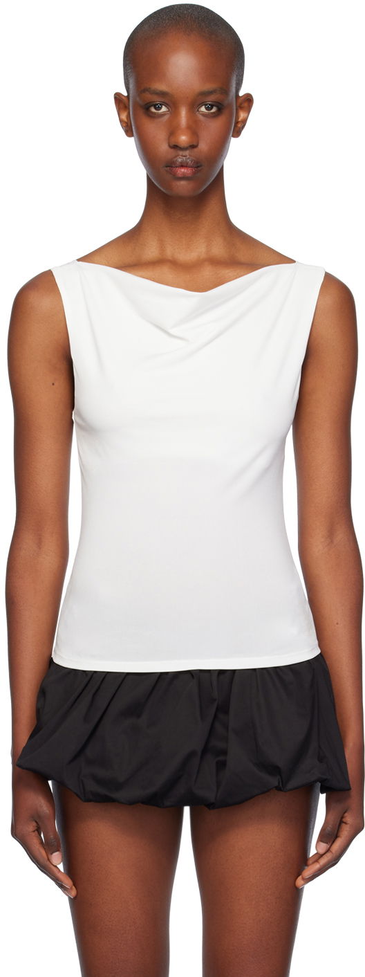 Kjol Miaou Miaou Lani Cowl Neck Sleeveless Peplum Top Svart | 7114VISCRE
