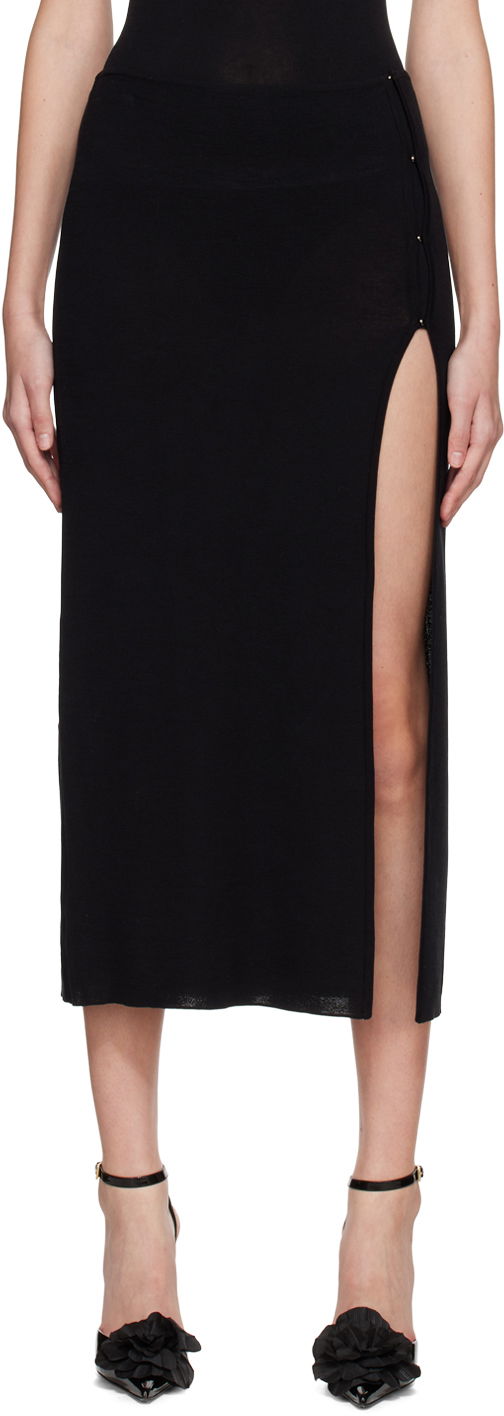 Kjol BEC + BRIDGE BEC + BRIDGE Sorrento Midi Skirt with Side Slit Svart | H22-30388