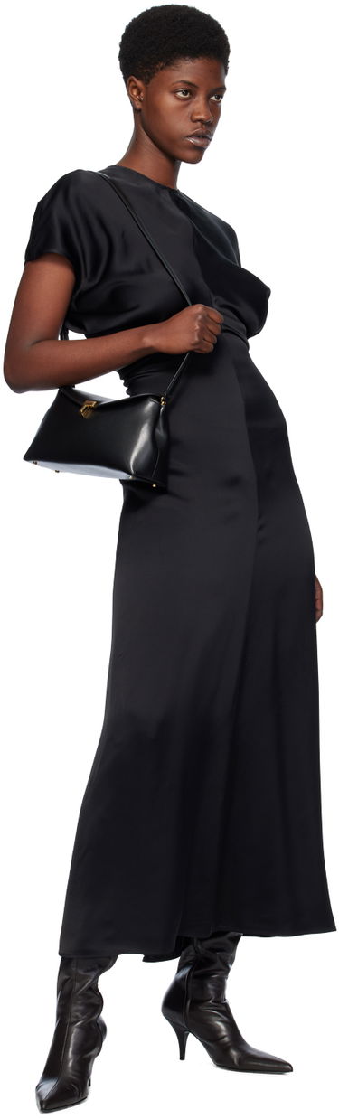 Klä TOTEME TOTEME Slouch Waist Maxi Dress Svart | 241-WRD1103-FB0020, 3
