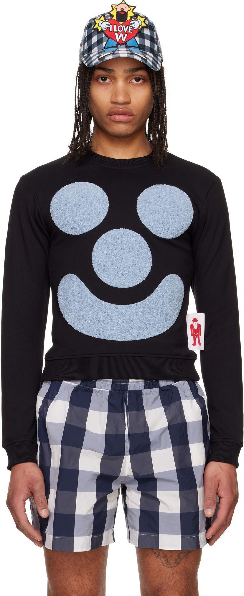 Sweatshirt Walter Van Beirendonck Walter Van Beirendonck Smile Sweatshirt Svart | 8008