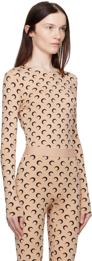 Kropp Marine Serre Long Sleeve T-Shirt with Print Vit | WTS006A, 1