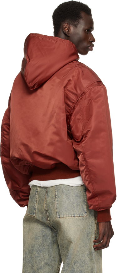 Bomberjacka Entire Studios Entire Studios Hooded Broad Bomber Jacket Röd | ES2539GA, 2