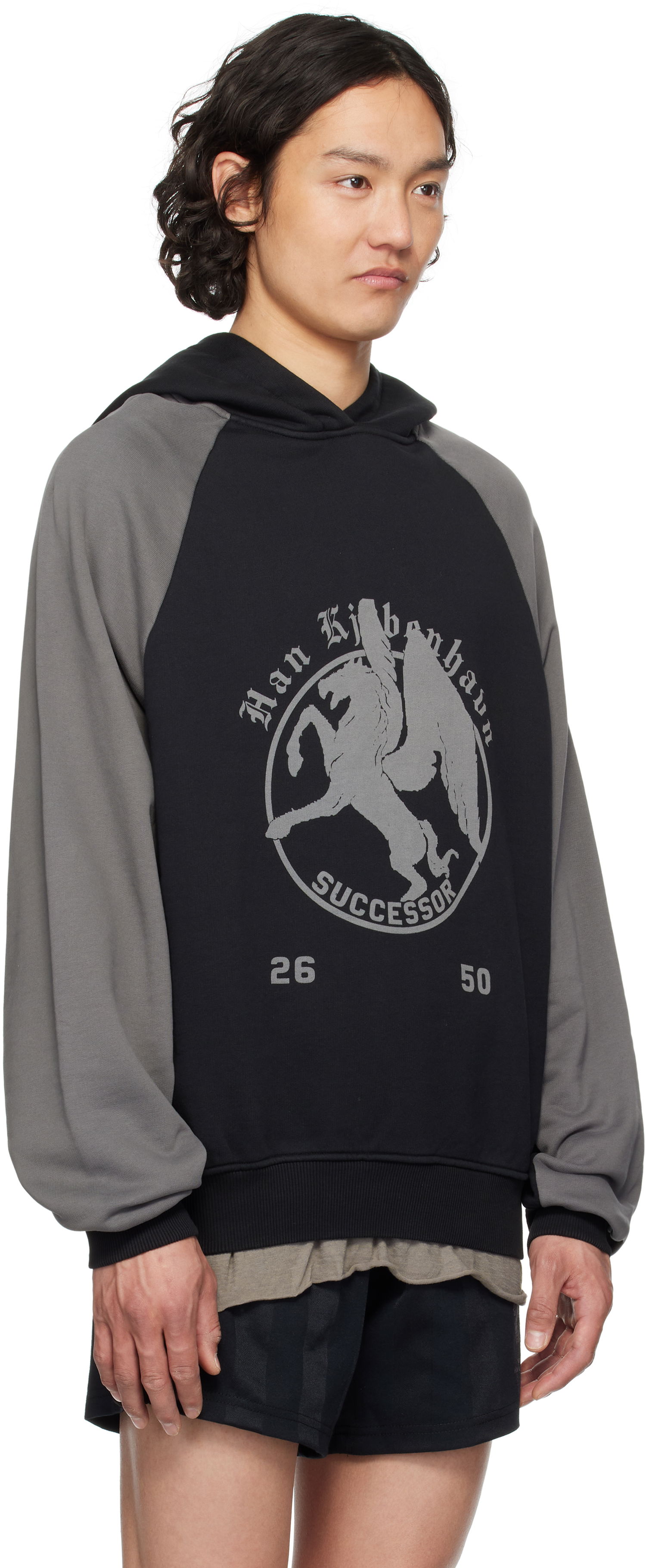 Sweatshirt Han Kjøbenhavn Han Kjobenhavn 'Successor' Print Hoodie Svart | M-134362, 1