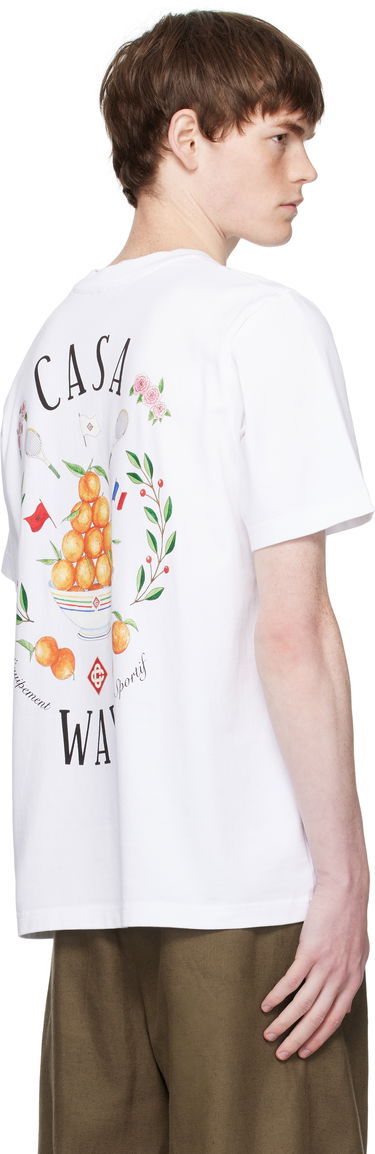 T-shirt Casablanca Casablanca 'Casa Way' Graphic T-Shirt Vit | MPF25-JTS-001-26-EX-FLANNELS, 2