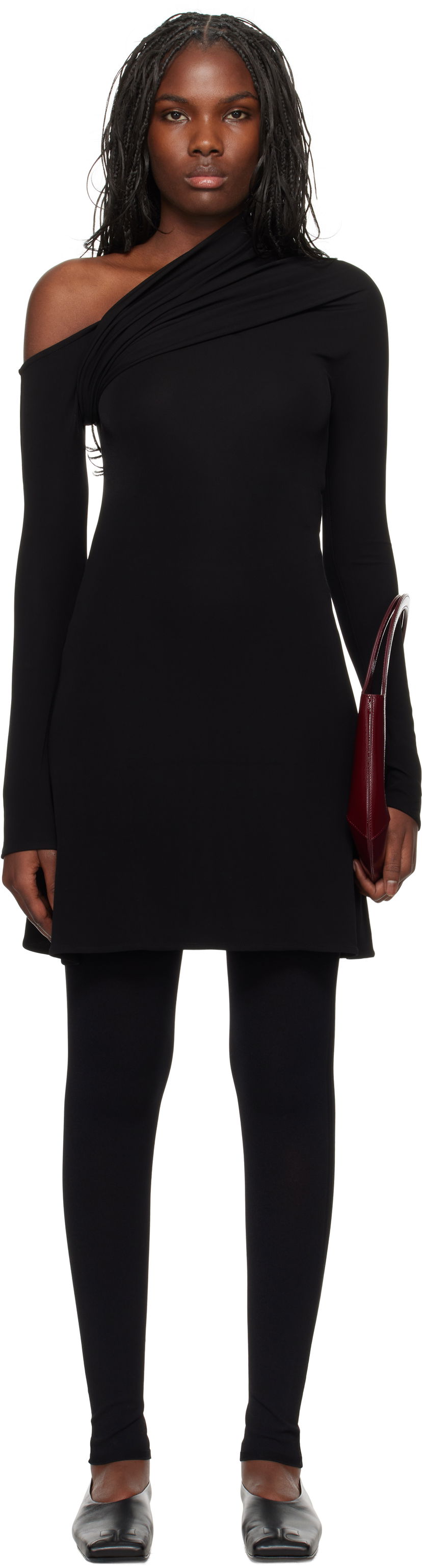 Handväska Courrèges Courrèges Twist Crepe Minidress Purpur | 324JRO449JS0145
