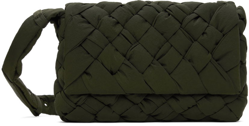 Axelväska Bottega Veneta Bottega Veneta Small Rumple Shoulder Bag Grön | 795498 V4GE1 3203