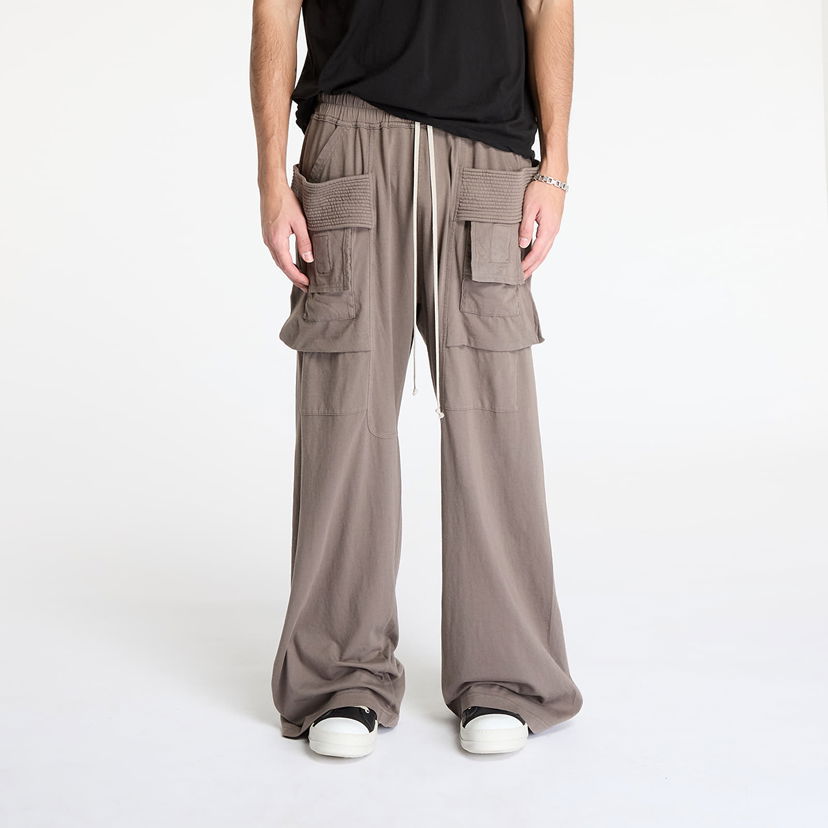 Cargo byxor Rick Owens Rick Owens DRKSHDW Creatch Wide Cargo Drawstring Pants Brun | DU01E3394 RN 34