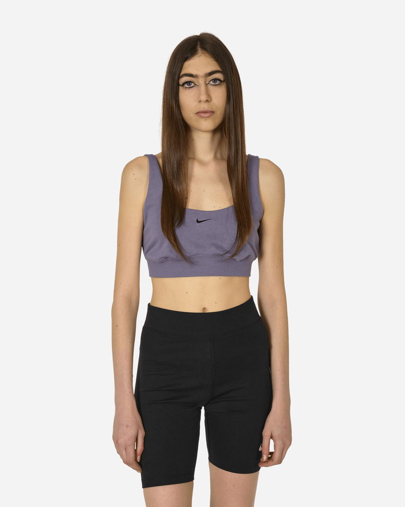 Linne Nike Cropped Tank Top Daybreak Svart | FN2832-509