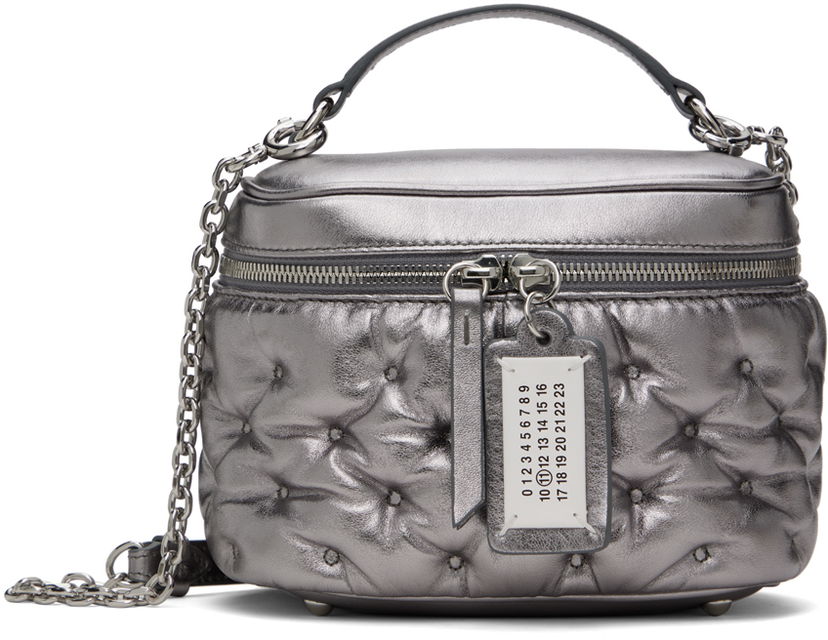 Handväska Maison Margiela Glam Slam Vanity Pouch Metallisk | SB2WD0091 P6800