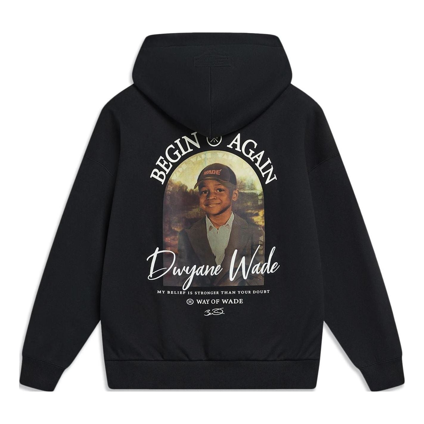 Sweatshirt Li-Ning Way Of Wade Photo Graphic Hoodie Svart | AWDT943-1, 0