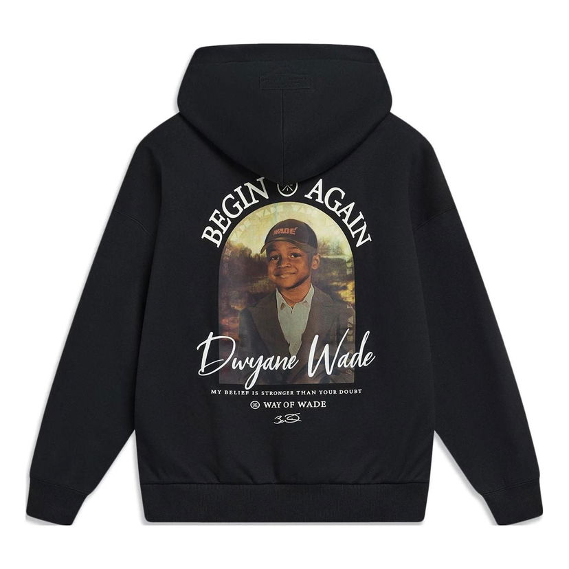 Sweatshirt Li-Ning Way Of Wade Photo Graphic Hoodie Svart | AWDT943-1