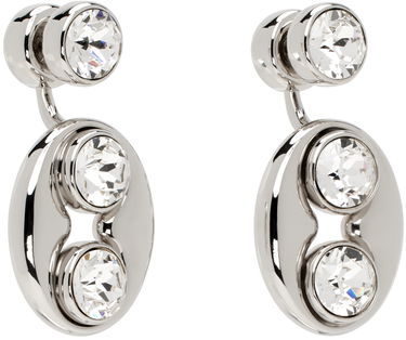 Örhängen Amina Muaddi Crystal Drop Earrings Metallisk | IRIS EARRING, 1