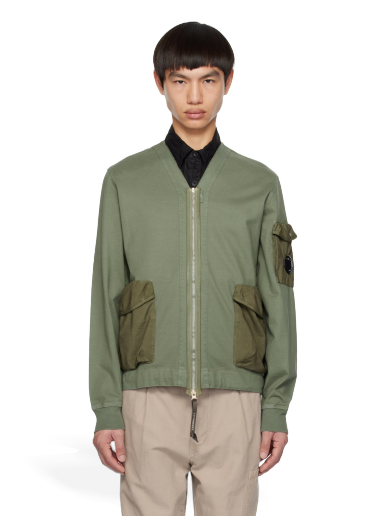 Sweatshirt C.P. Company Zip Sweatshirt Grön | 14CMSS320A-006521M