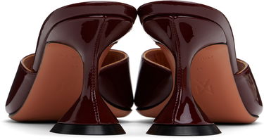Tillbehör Amina Muaddi Amina Muaddi Lupita 70 Heeled Patent Leather Sandals Bourgogne | LUPITA SLIPPER 70 PATENT, 1
