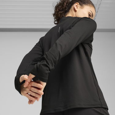 Sweatshirt Puma Run Velocity Cloudspun Quarter-Zip Top Svart | 526650_01, 1