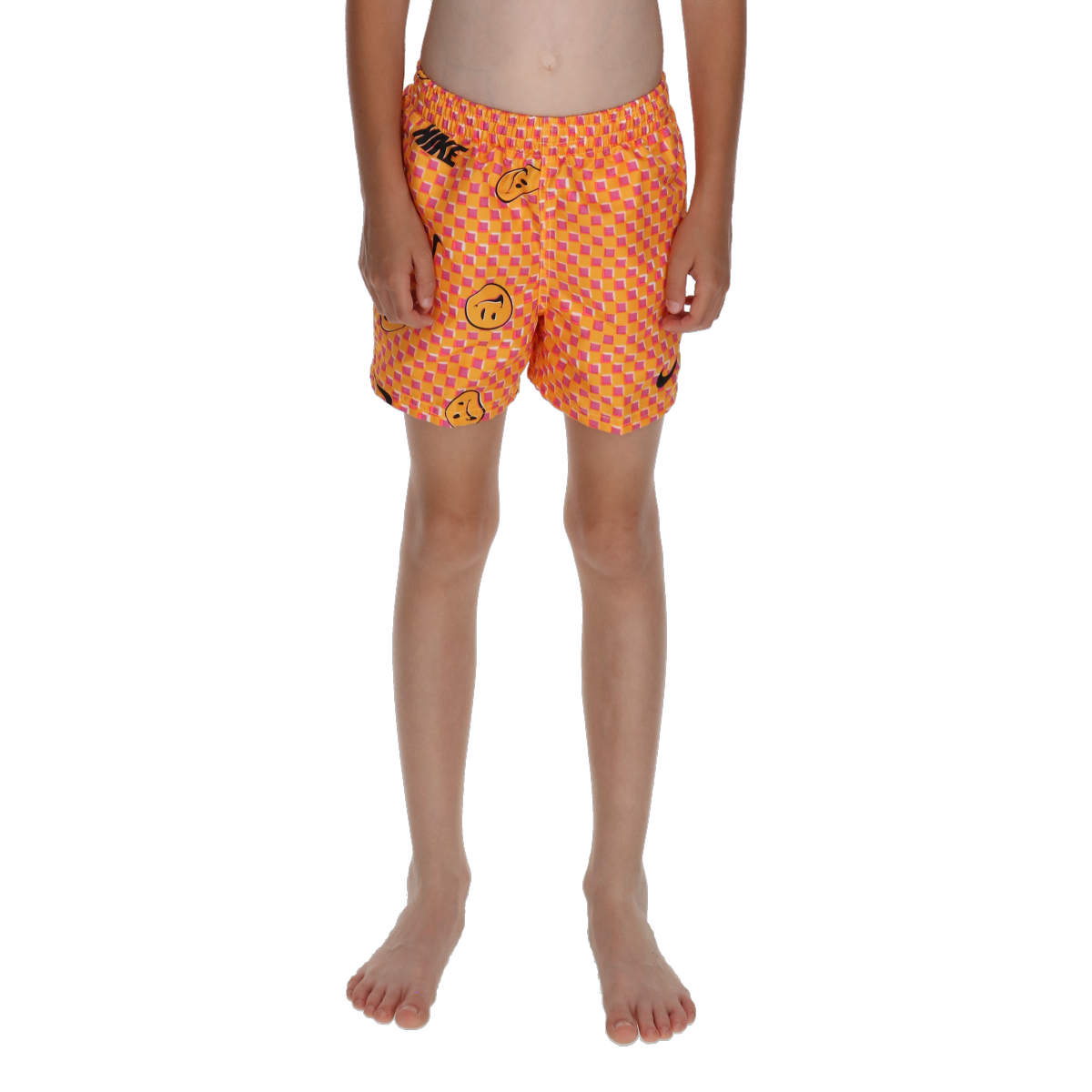 Badkläder Nike 4-inch Volley Swim Shorts with Smiley Checkerboard Pattern Flerfärgad | NESSD808-724, 0