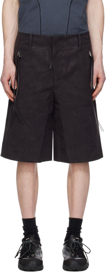 Shorts Post Archive Faction (PAF) PAF 8.0 Center Technical Faux-Suede Shorts Svart | 8.0 BTPC-B, 0