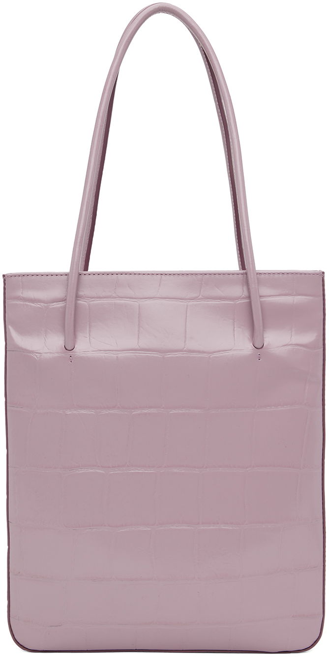 Tygpåse BY FAR BY FAR Script Tote Bag Purpur | 23CASCPSLVMMCELMED