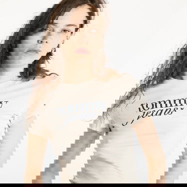 T-shirt Tommy Hilfiger Tommy Jeans Slim Essential T-Shirt Beige | DW0DW19447 ACG, 4