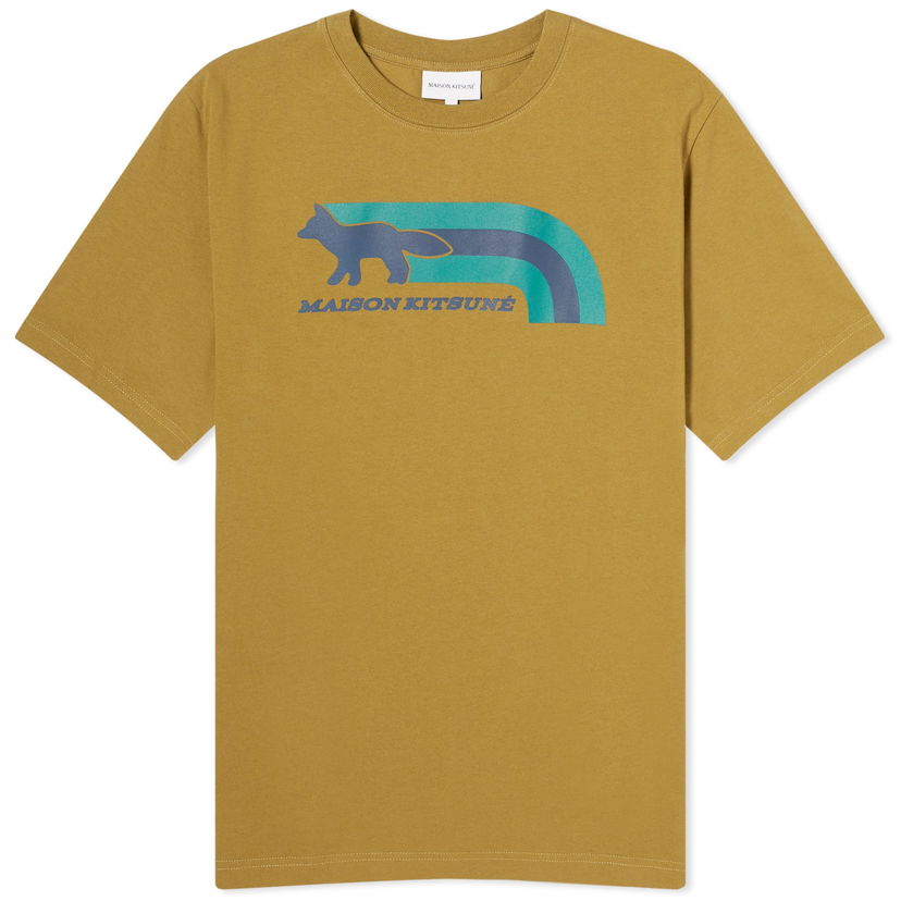 T-shirt MAISON KITSUNÉ Maison Kitsuné Flash Fox Comfort T-Shirt Grön | MM00113KJ0118-P358