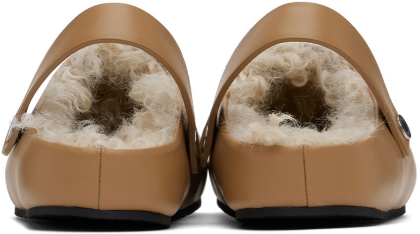 Sneakers och skor Stella McCartney Elyse Shearling Clogs Beige | 810443AP00P0, 1