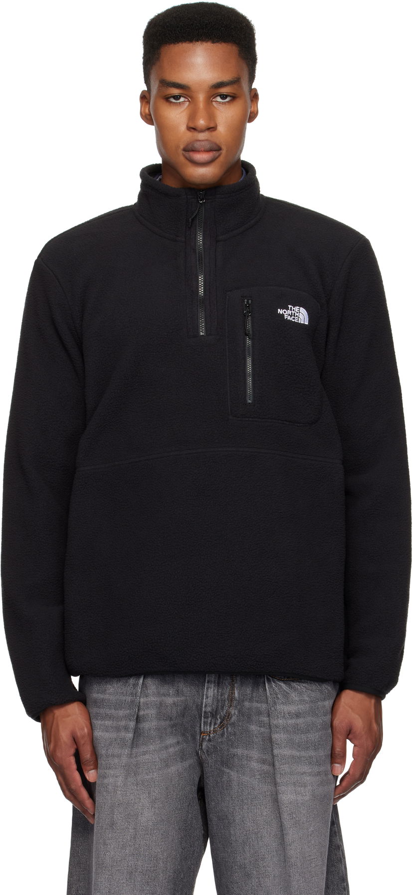 Sweatshirt The North Face Quarter-Zip Fleece Jacket Svart | NF0A883S