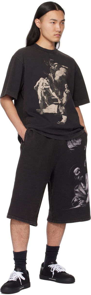 Shorts Off-White Gray S.Matthew Shorts Svart | OMCI016C99FLE0011077, 3