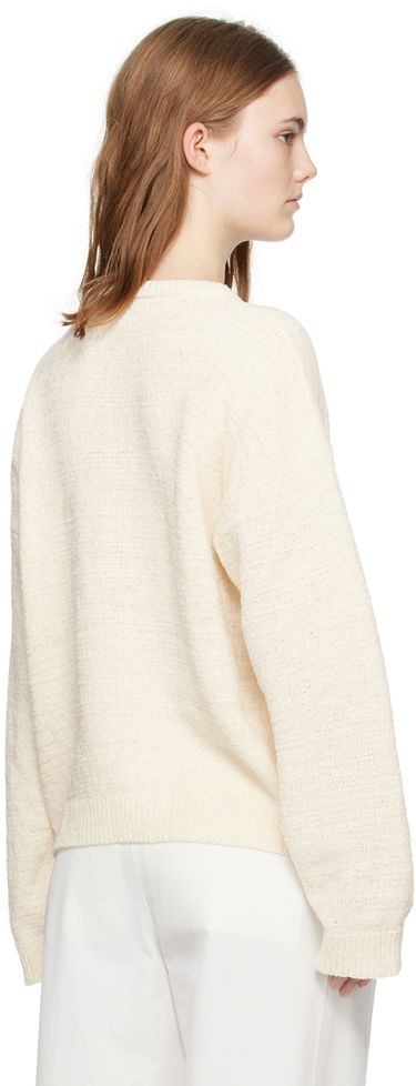 Sweater TOTEME Crewneck Relaxed-Fit Sweater Beige | 242-WRT2286-YA0039, 2