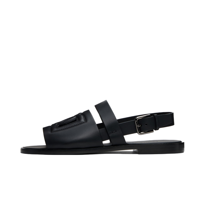 Sneakers och skor Dolce & Gabbana Dolce&Gabbana Calfskin Sandals Svart | A80433AO602