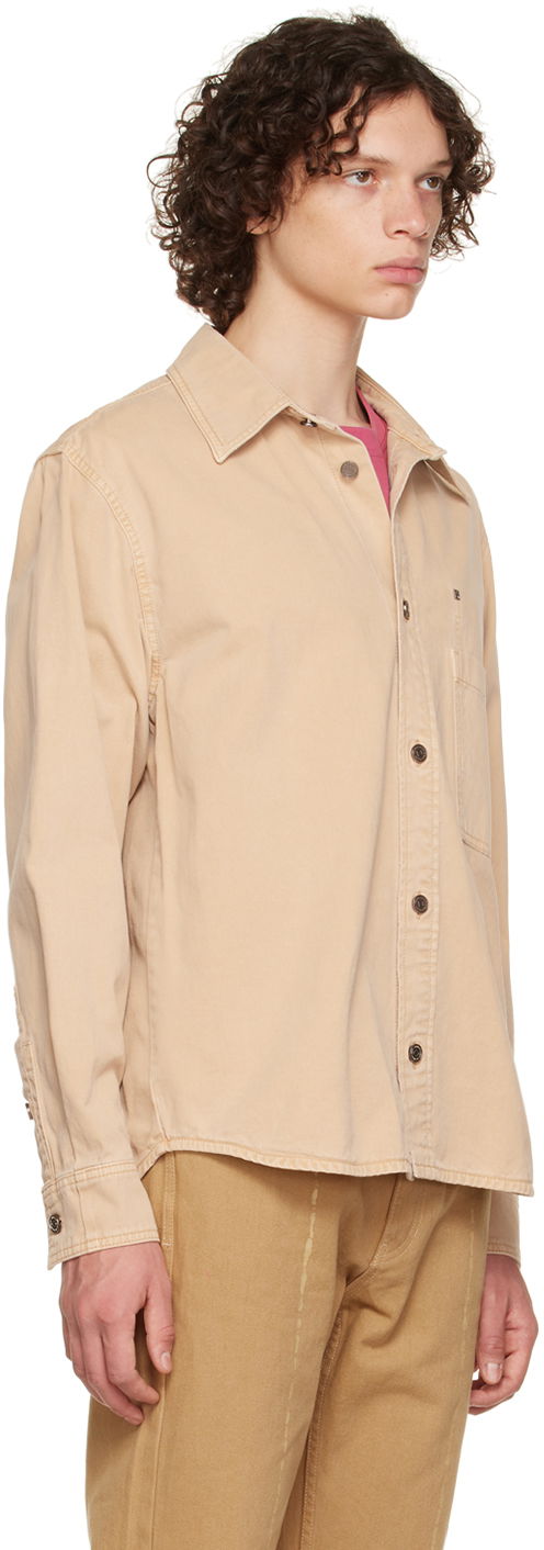 Skjorta WOOYOUNGMI WOOYOUNGMI Patch Pocket Shirt Beige | W223SH11, 1