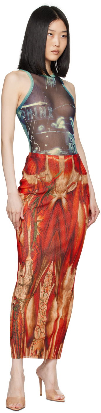 Kropp Jean Paul Gaultier Gaultier 'The Pigalle' Printed Bodysuit Blå | 24/30-F-BD044-T552-59560100, 4