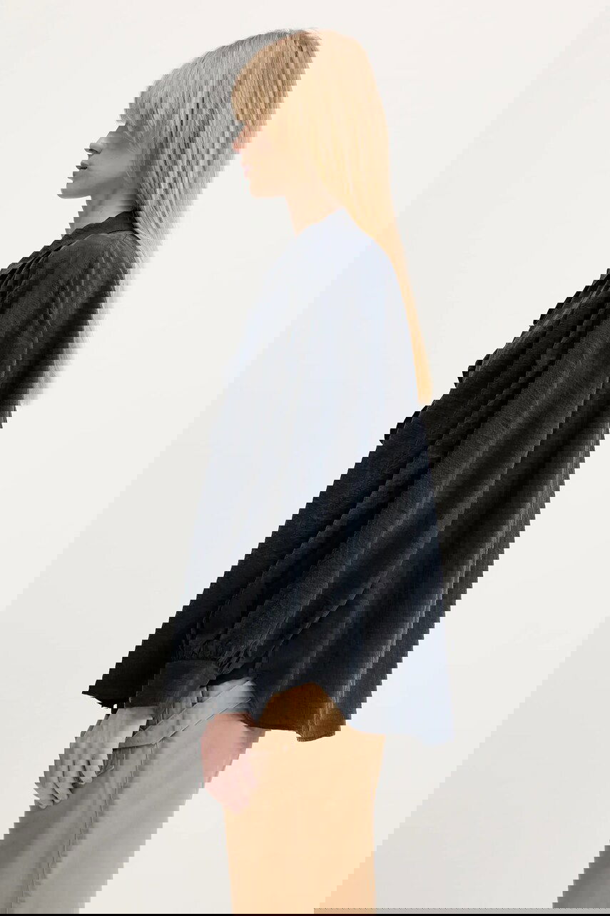 Skjorta Samsoe Samsoe Samsoe Samsoe Sathistle Relaxed Fit Shirt Svart | F25100022, 1