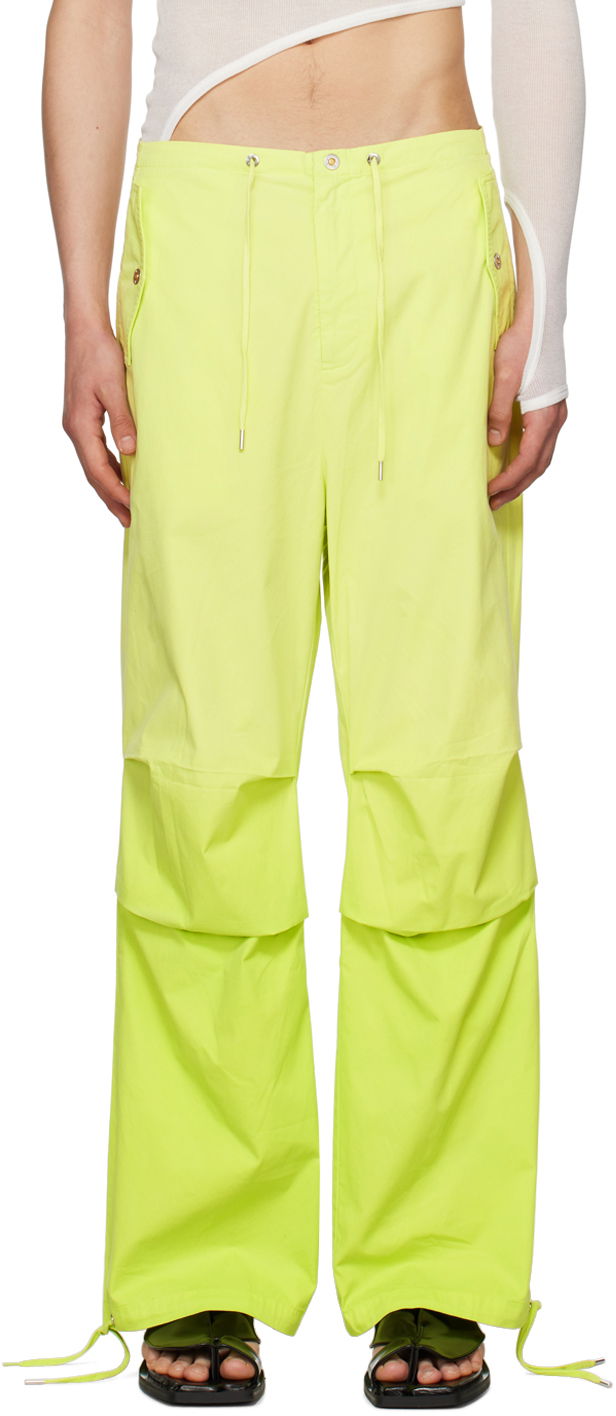 Cargo byxor Dion Lee Sunfade Drawstring Trousers Grön | C2126S23