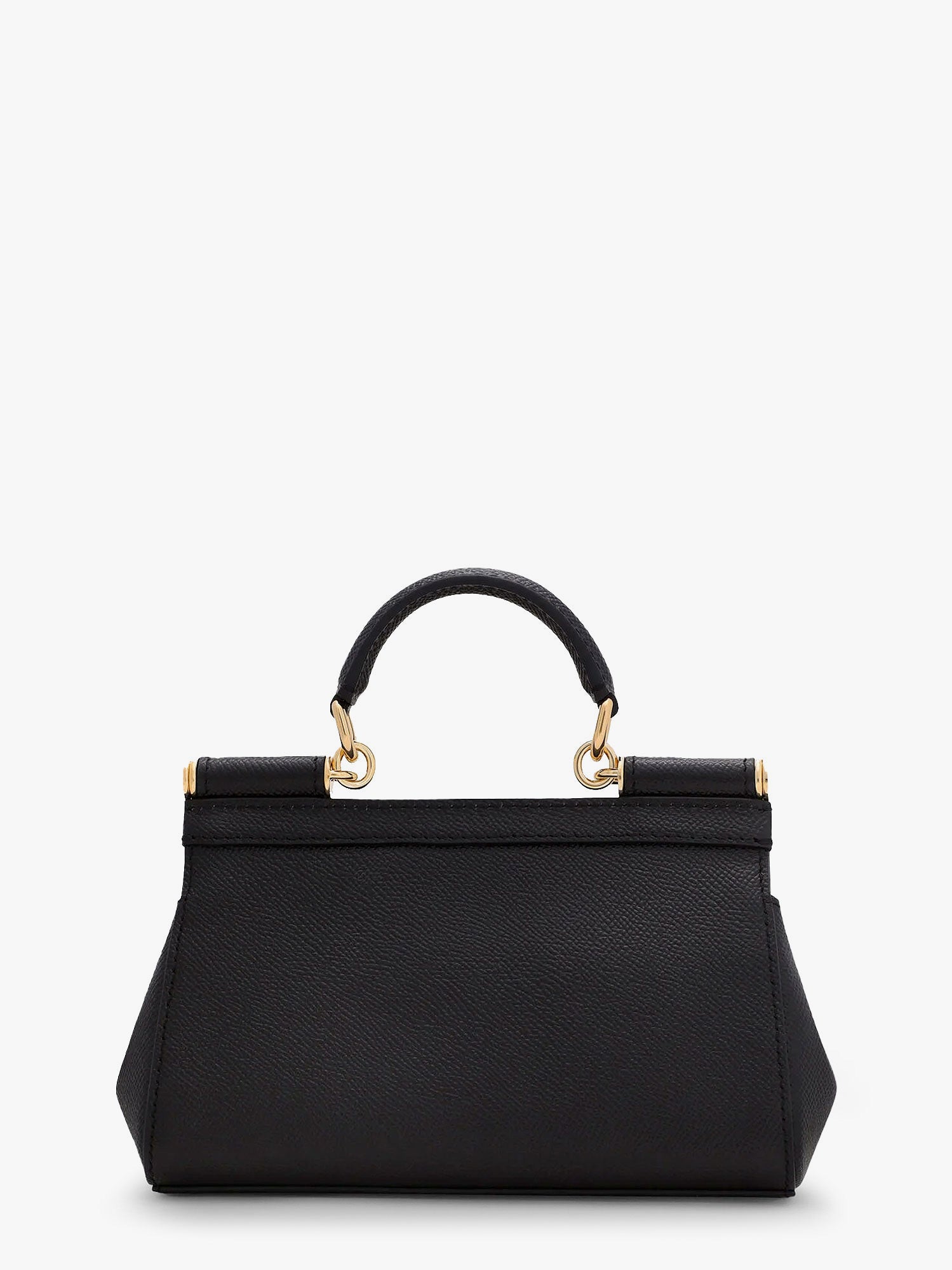 Handväska Dolce & Gabbana Dolce & Gabbana Sicily Small Dauphine Leather Top Handle Bag Svart | BB7116B100180999, 1