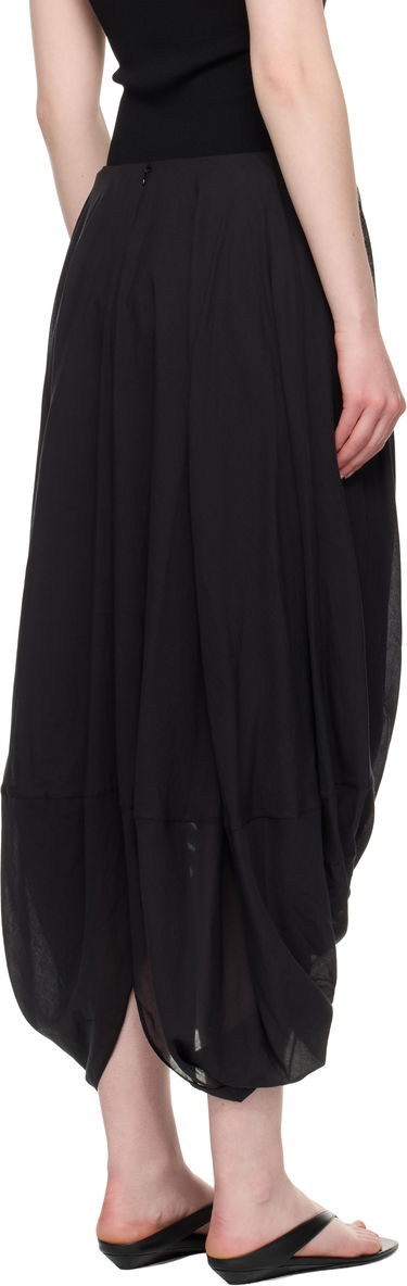 Kjol TOTEME TOTEME Cocoon Maxi Skirt Svart | 253-WRB0306-FB0430, 2