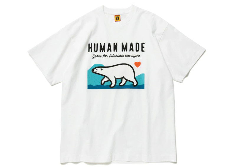 T-shirt Human Made Polar Bear Graphic Tee Vit | HM23TE019
