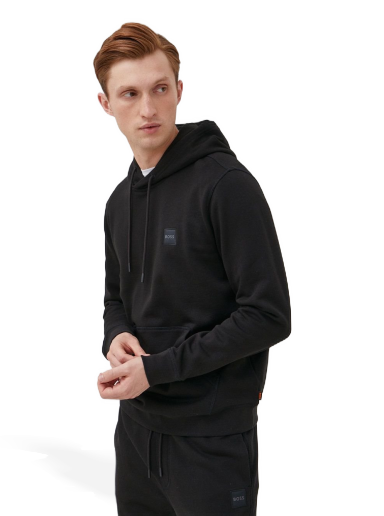 Sweatshirt BOSS Casual Hoodie Svart | 50468445