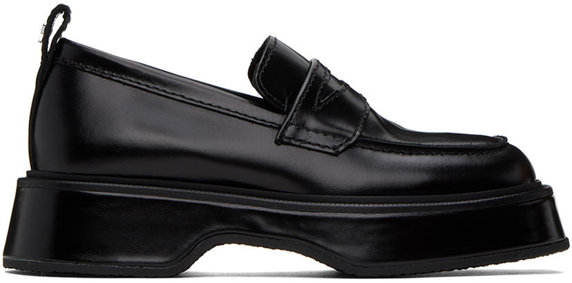 Sneakers och skor AMI Square Toe Loafers Svart | USV052.AL0016