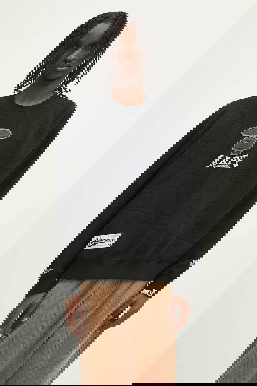 Sweatshirt AAPE by A Bathing Ape AAPE Main Crew Neck Sweatshirt Svart | AAPSWMB385XXN, 0