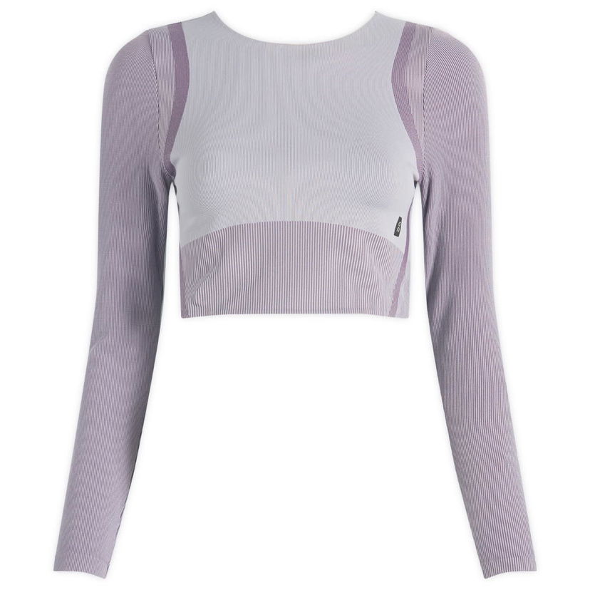Crop top On Running Studio Knit Long Sleeve Crop Top Purpur | 1WF10263857
