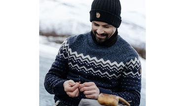 Mössa FJÄLLRÄVEN Byron Ribbed Knit Beanie Svart | F77388-550, 4