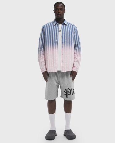 Skjorta Pleasures Men's Striped Dip Dye Button-Down Shirt Blå | P25SP020-BLUE, 2