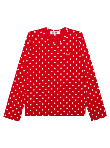 T-shirt Comme des Garçons PLAY Polka Dot T-Shirt Röd | az t165 051 3