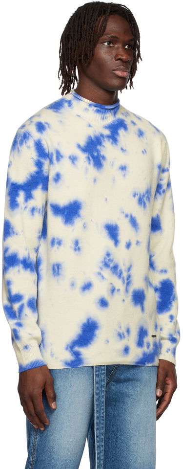Sweater We11done We11done Tie-Dye Sweater Blå | WD-KT1-22-604-U-BL, 1