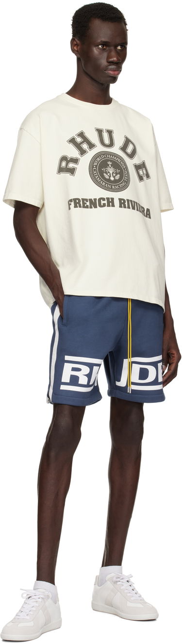 T-shirt Rhude Rhude French Riviera Graphic T-Shirt Vit | RHPS25TT08012, 3