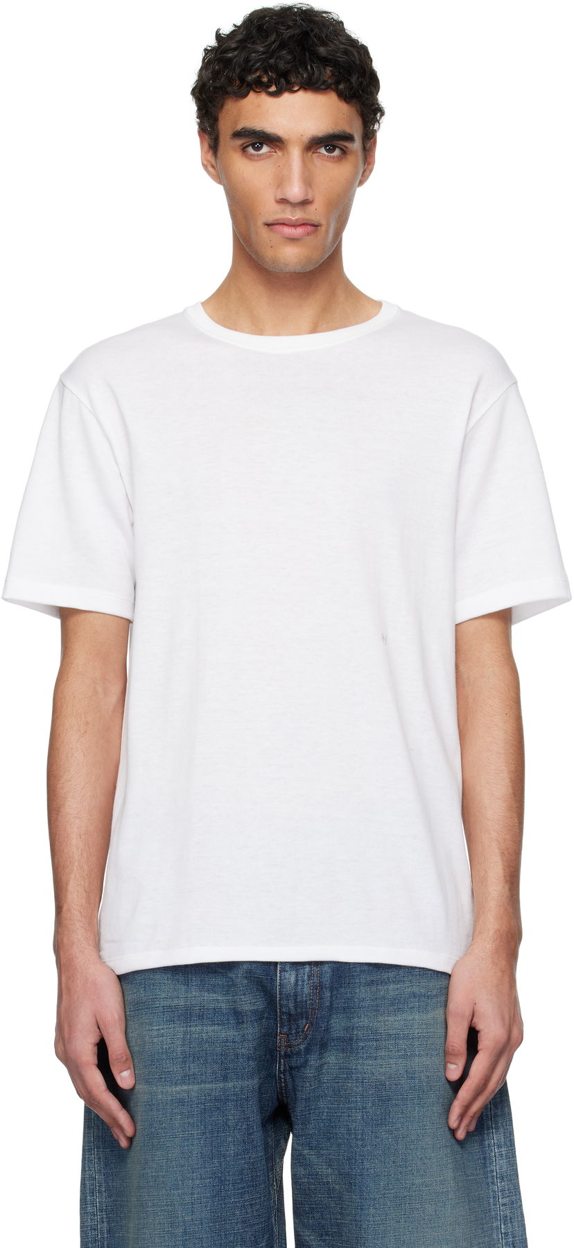 T-shirt NANAMICA Nanamica Loopwheel COOLMAX Jersey T-Shirt Vit | S25SI115U