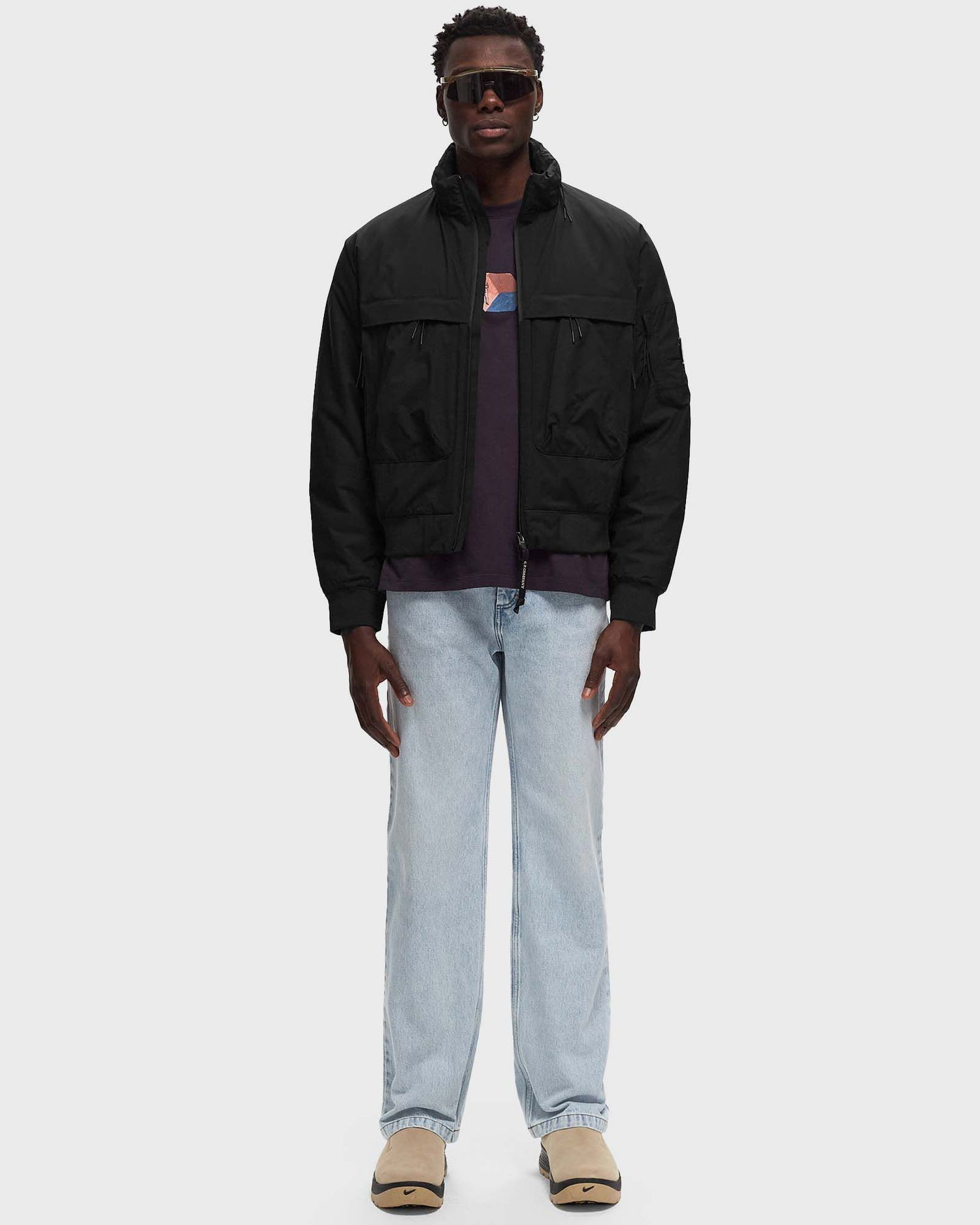 Bomberjacka C.P. Company PRO-TEK BOMBER PADDED JACKET Svart | 17CMOW105A004117A-999, 1