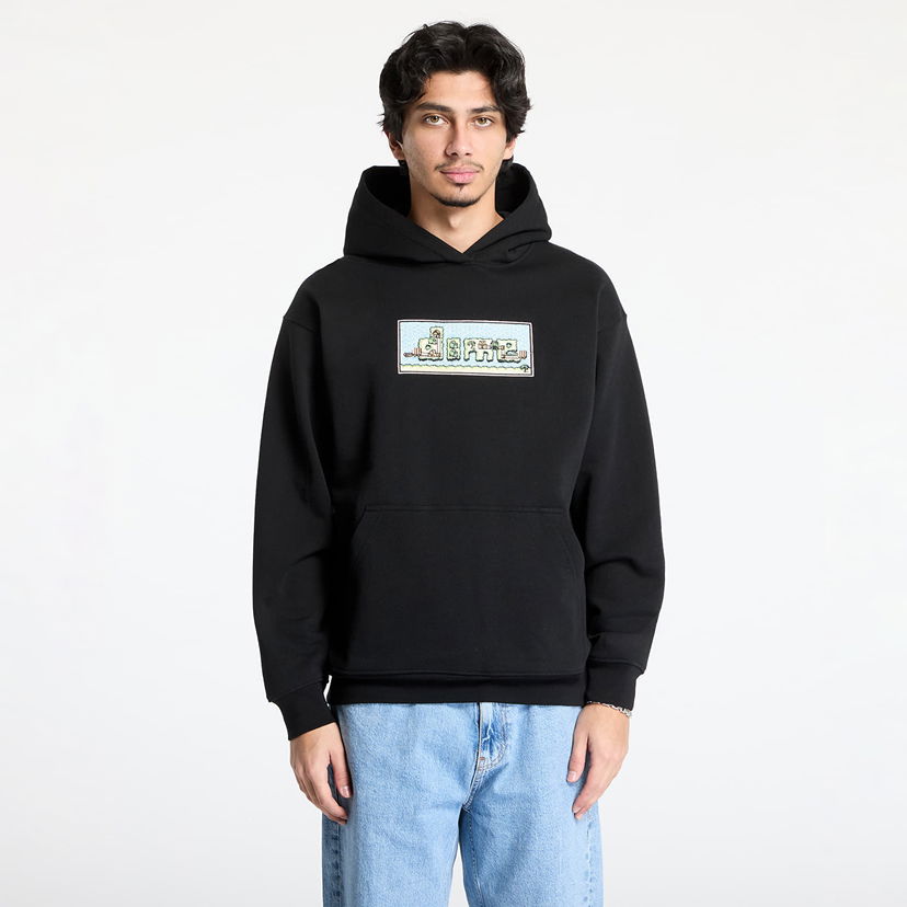 Sweatshirt Dime DIME World Hoodie Svart | DIMEHO2445BLK